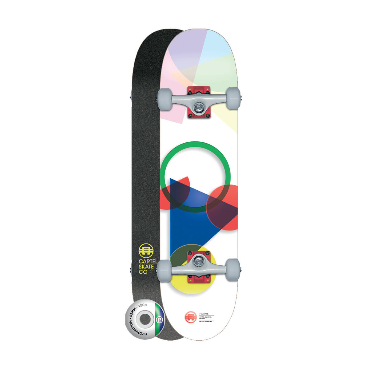 Skateboard Complet 7.5 Pouces - Planche 7 Plis érable Canadien, Trucks Aluminium, Roues 52mm, Idéal Débutants Et Tricks